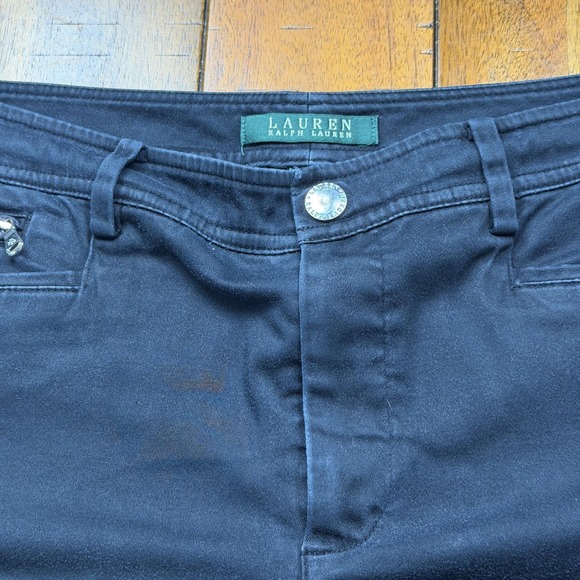 Lauren Ralph Lauren Pants - Lauren Ralph Lauren Bermuda Shorts Womens 6 Blue Twill Stretch Beach Summer